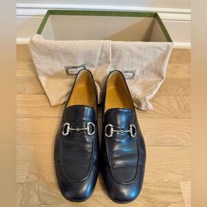 Men’s Gucci Black Leather Horsebit Loafers